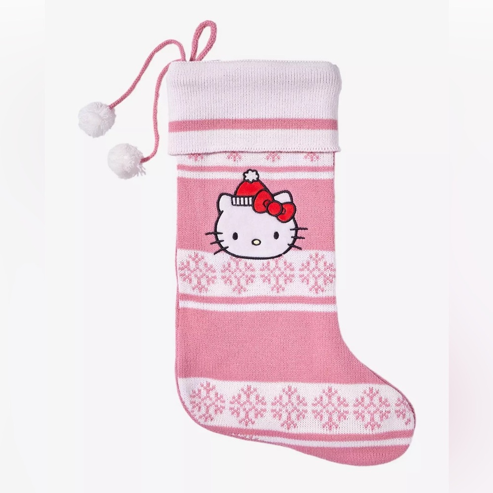 Sanrio Hello Kitty Snowflake Knit Stocking - BoxLunch Exclusive